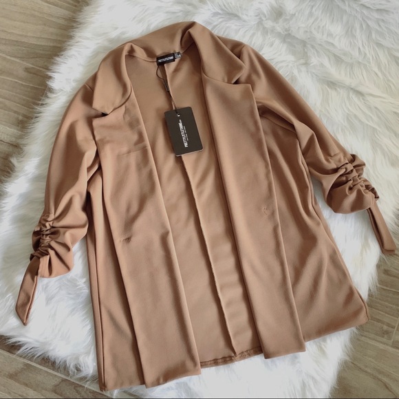 PrettyLittleThing Jackets & Blazers - PLT - tan blazer